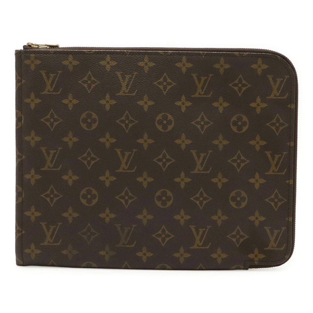 LOUIS VUITTON Monogram Pochette Documents Clutch Bag Business